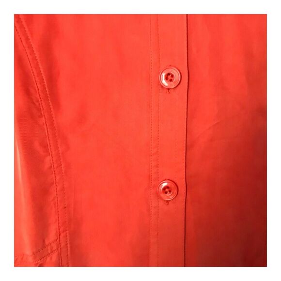 Soft Surroundings Dress Size M Coral Sleeveless Button Front Long Midi Collard - Picture 5 of 12